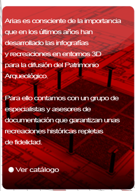 <Arias es consciente de la importancia que en los ltimos aos han desarrollado las infografas y recreaciones en entornos 3D para la difusin del Patrimonio arqueolgico.>