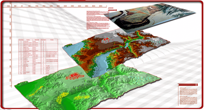 <Modelo digital del terreno MDT en una prospección en Aranjuez>